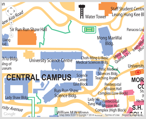 Map of Choh-Ming Li Basic Medical Sciences Building